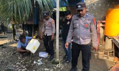 Polsek Obi Selatan Musnahkan Miras Ilegal, Upaya Jaga Kamtibmas Tetap Kondusif