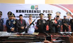 Polisi Amankan 16 Senjata Api Ilegal, Langkah Nyata Cegah Konflik dan Jaga Perdamaian di Maluku Utara